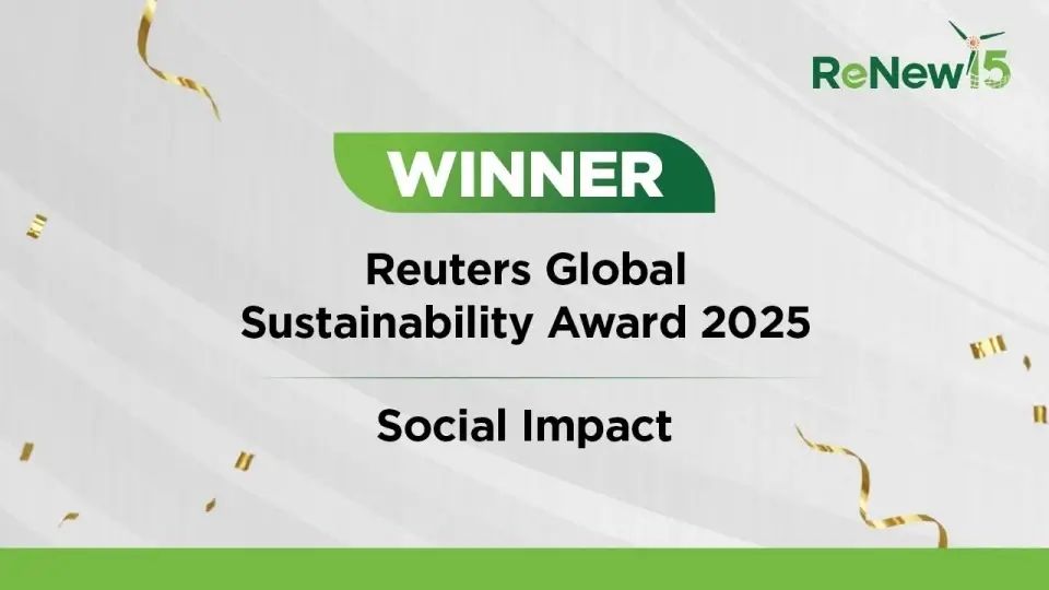 ReNew wins Reuters Global Sustainability Award 2025