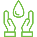 Water saved icon